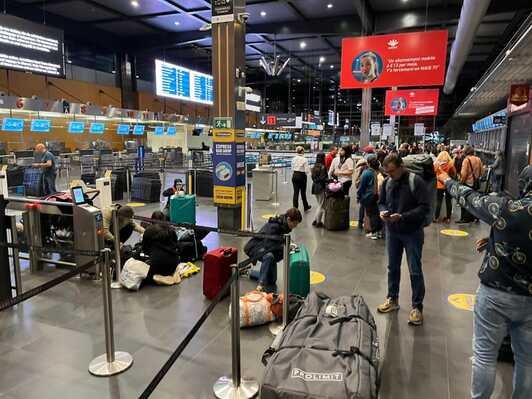 Aeroport charleroi greve credit photo rtbf.be